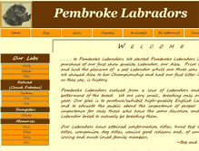 Tablet Screenshot of pembrokelabradors.com